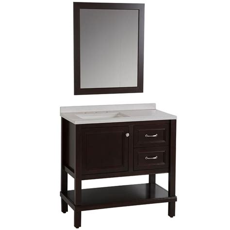 home depot 36 bathroom vanity|36 inch kimpson vanity combo.